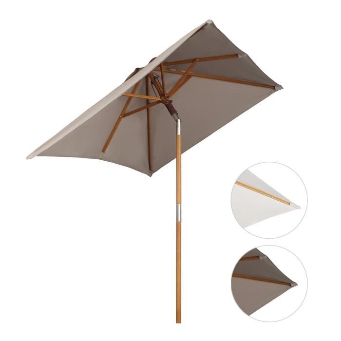 parasol bois pas cher