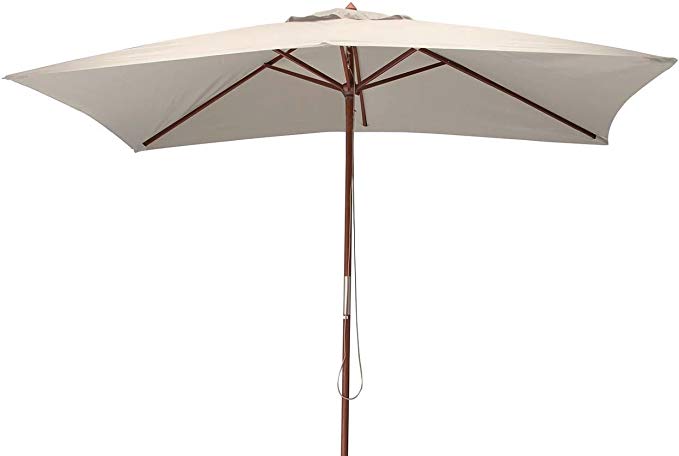 parasol rectangulaire bois 3x2