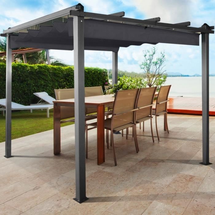 pergola avec toit retractable