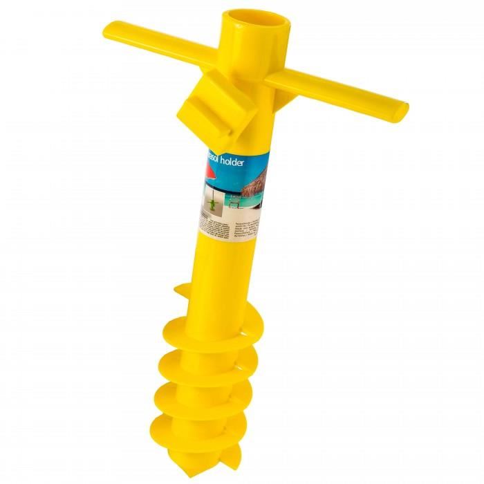 Support De Parasol Portable En Métal 55 Cm Avec Sac à Eau - Pliable, Stable Pour Plage, Jardin, Terrasse