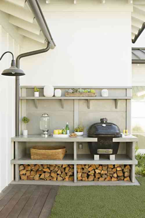 plan d'un barbecue exterieur