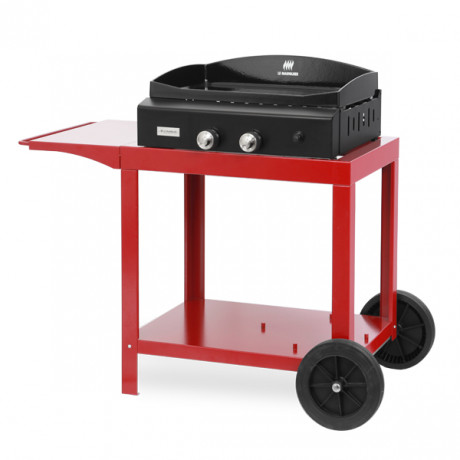 plancha gaz avec chariot