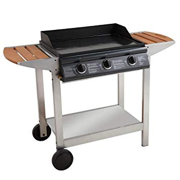 plancha gaz avec chariot