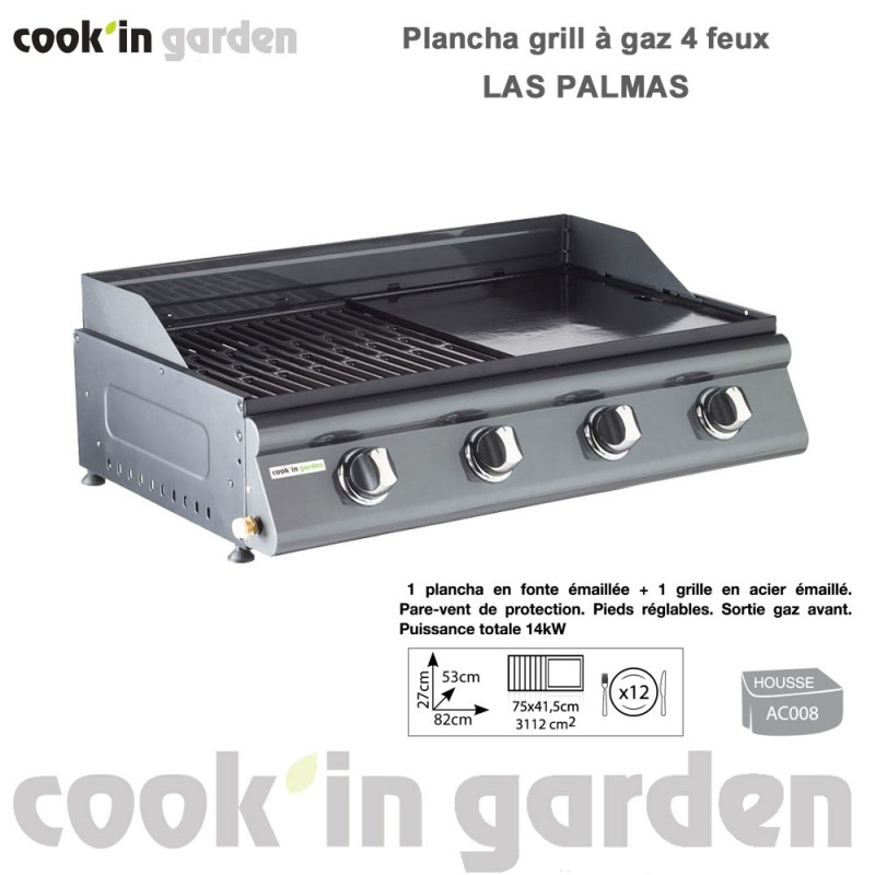 plancha grill gaz