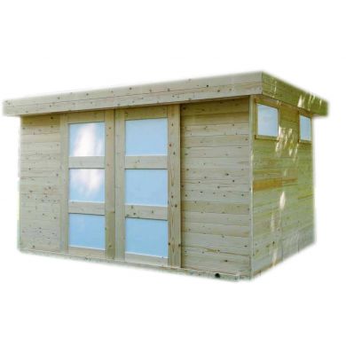 porte abri de jardin coulissante