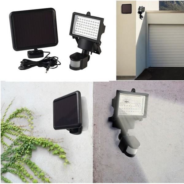 projecteur detecteur de mouvement solaire