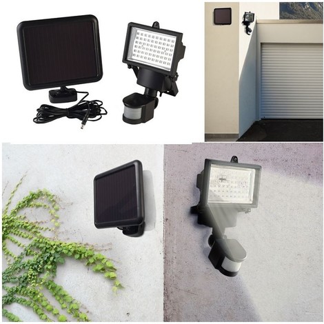 projecteur solaire a detection de mouvement