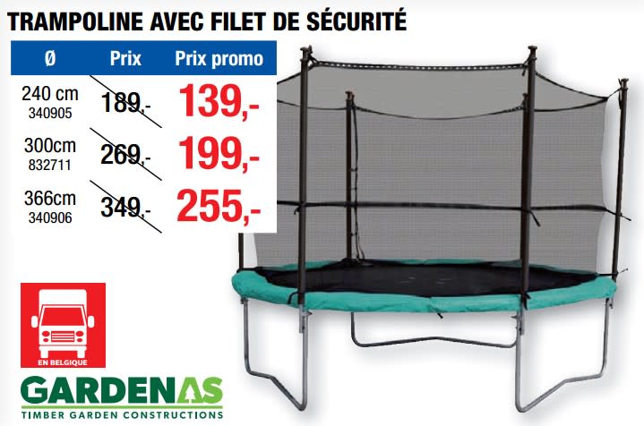 Trampoline Jardin 305/366 Cm Avec Filet - Sécurité Renforcée, Panier Basket, échelle, Charge 440 Lbs, Bleu - 6