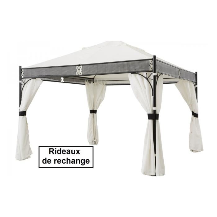 rideau tonnelle blanc