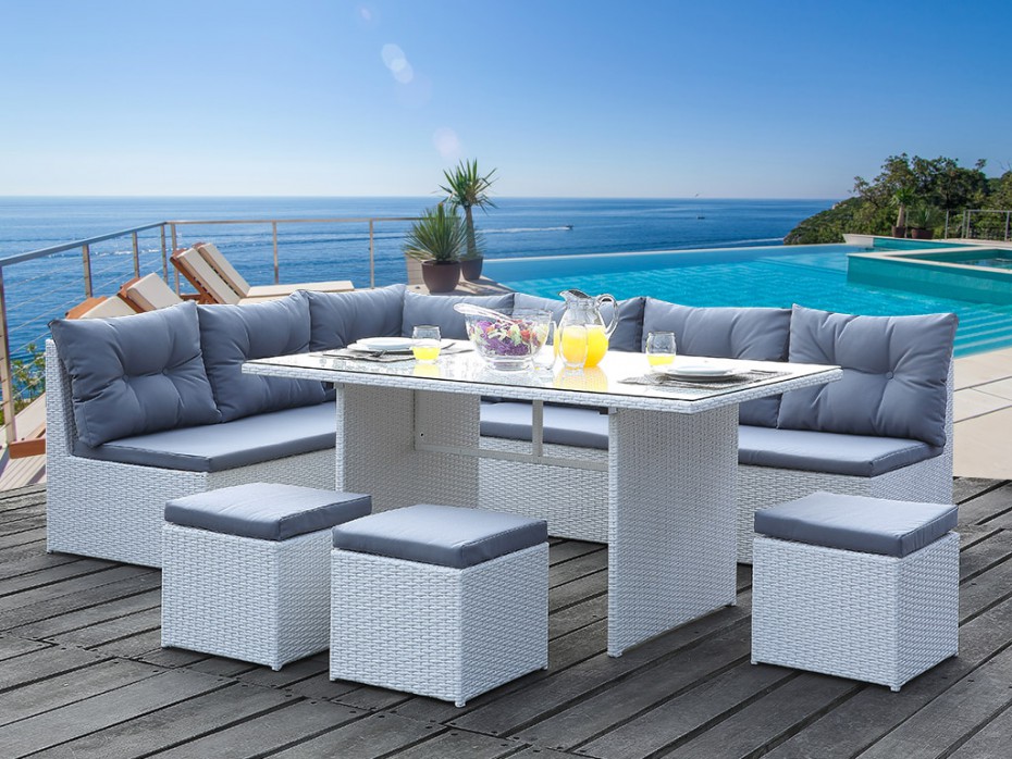 salon d'angle de jardin pas cher - Agencement de jardin aux meilleurs prix