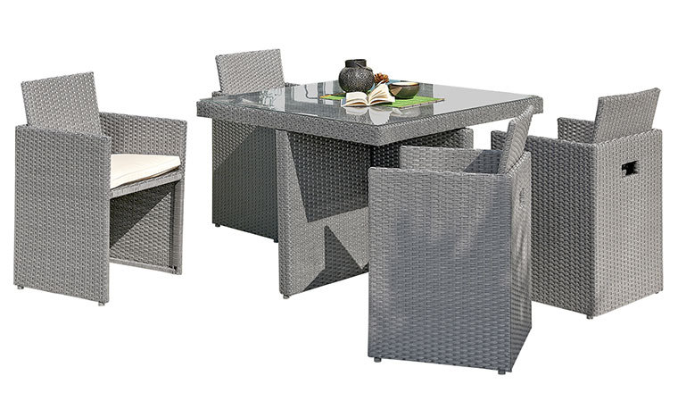 salon de jardin 4 places encastrable