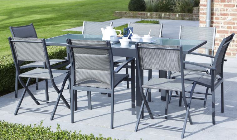 Salon De Jardin Aluminium 8 Places