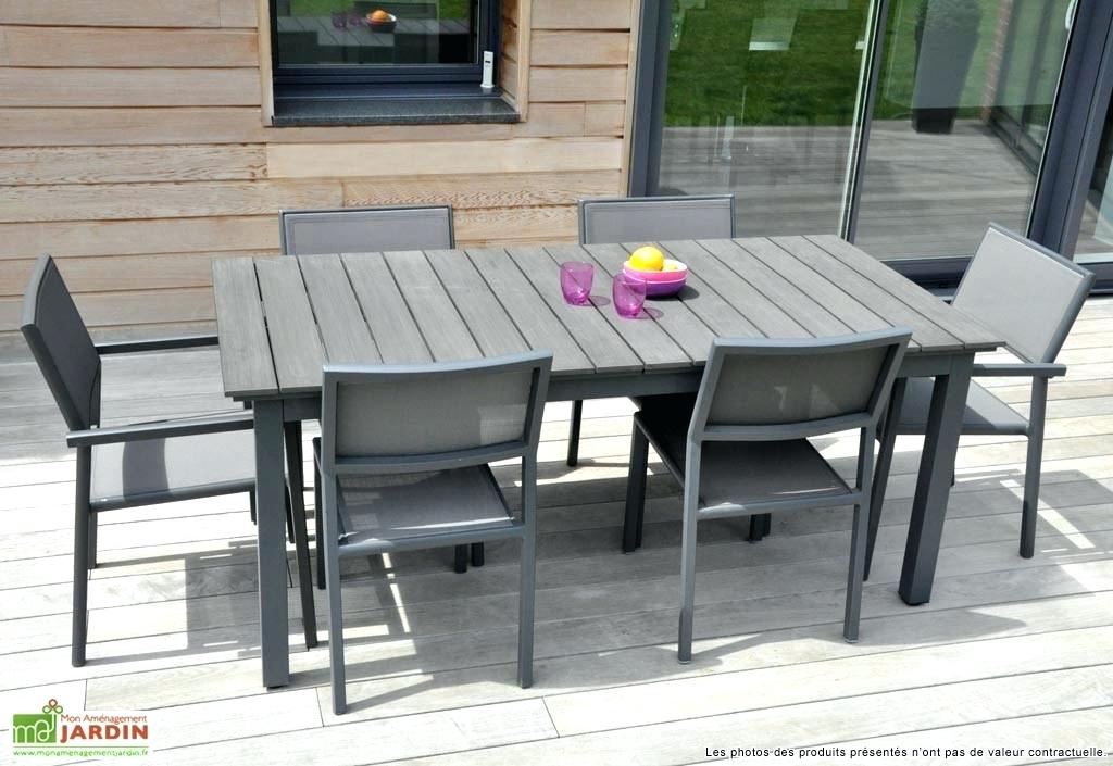 salon de jardin alu et bois composite - Agencement de jardin aux