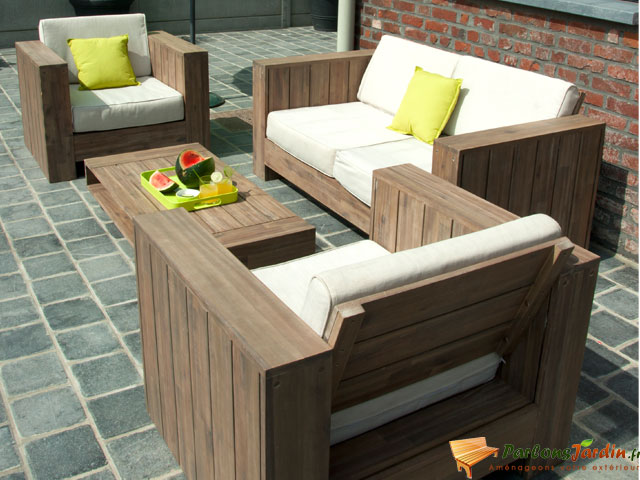salon de jardin bas metal