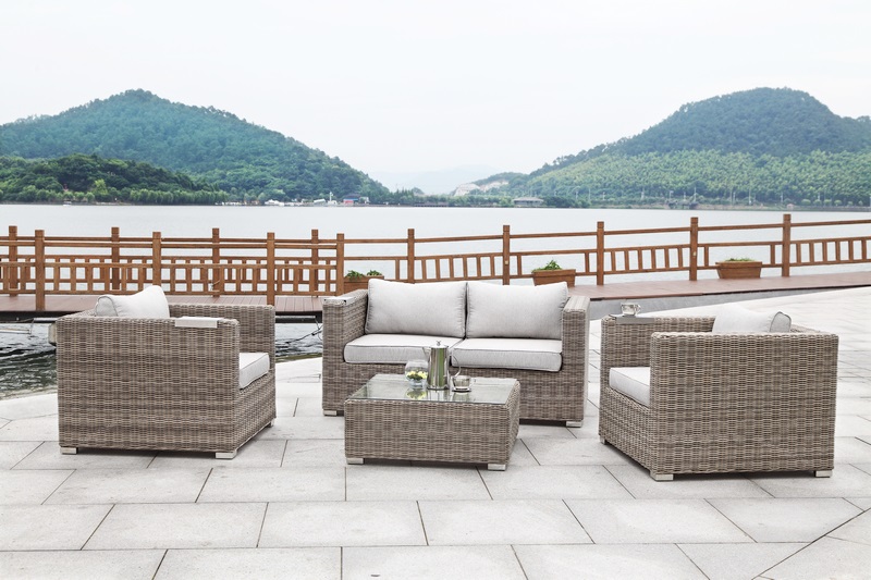 salon de jardin en osier
