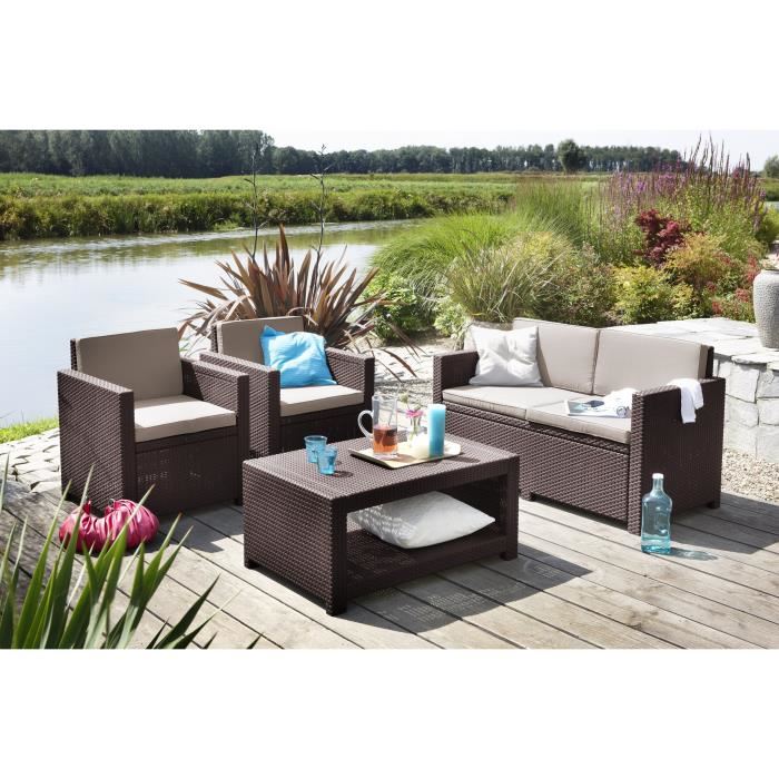 salon de jardin en osier