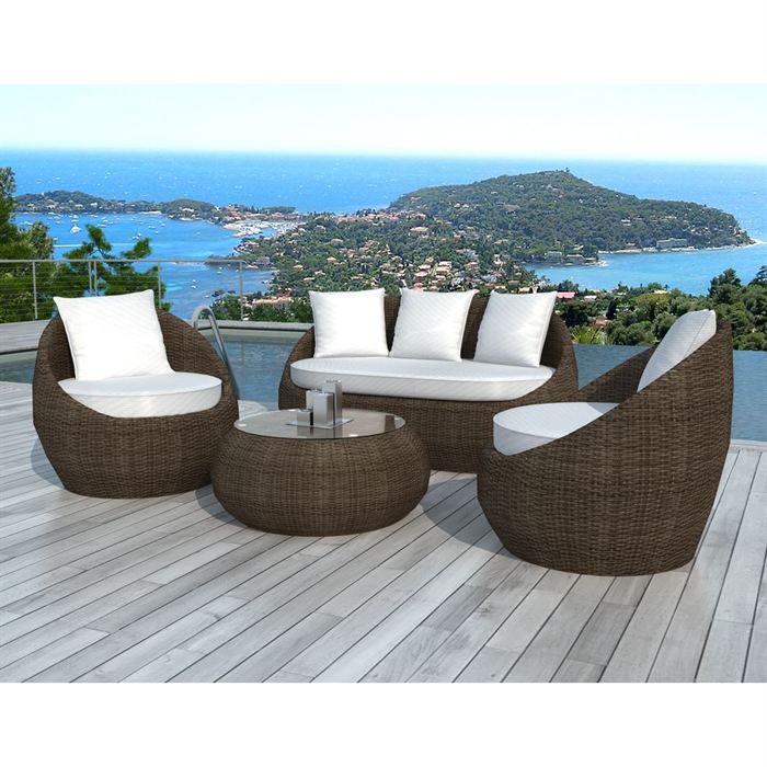 salon de jardin en osier