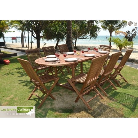 salon de jardin en teck java