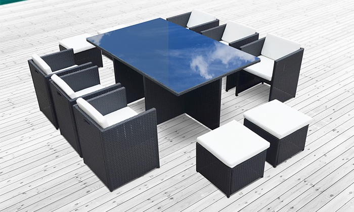 salon de jardin encastrable 4 places - Agencement de jardin aux