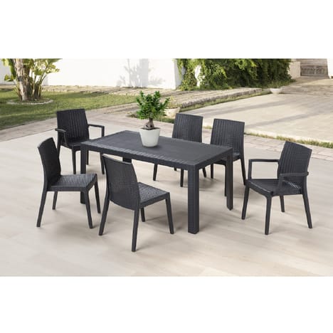 salon de jardin gris anthracite