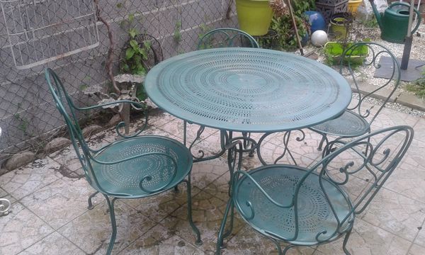 salon de jardin metal leclerc