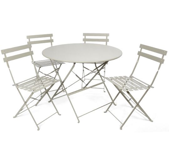 salon de jardin metal pliant