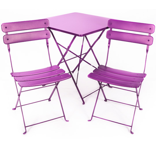 salon de jardin metal pliant
