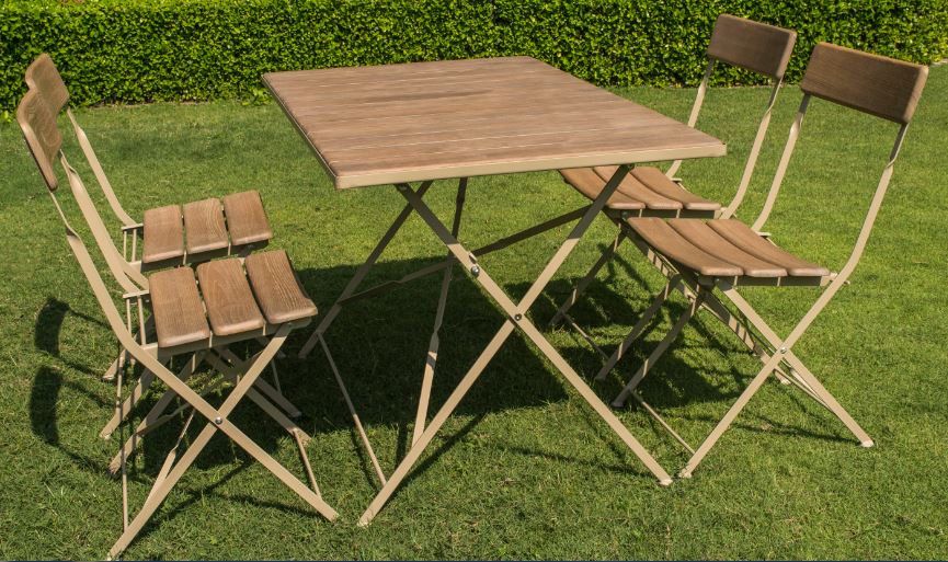 salon de jardin metal pliant