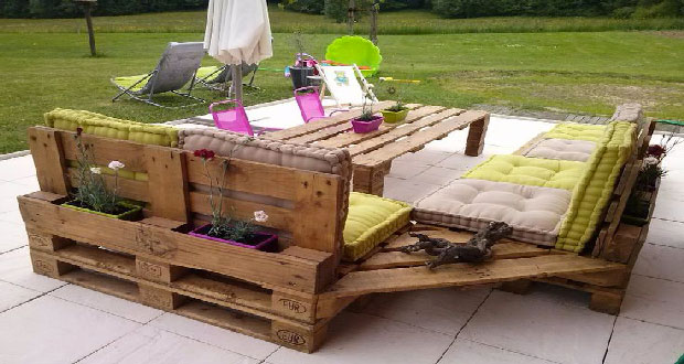 salon de jardin palette
