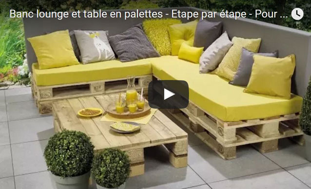 salon de jardin palette