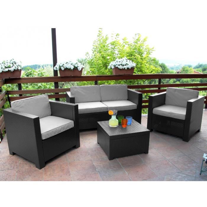 salon de jardin pas cher en plastique
