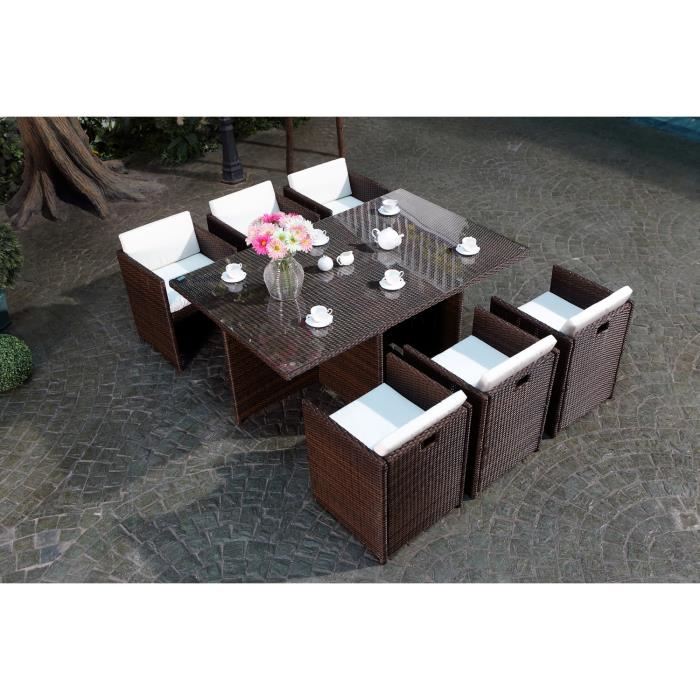 salon de jardin resine 6 places