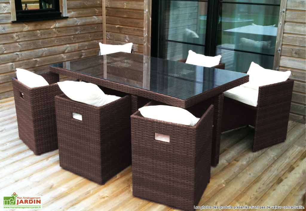 salon de jardin resine 6 places