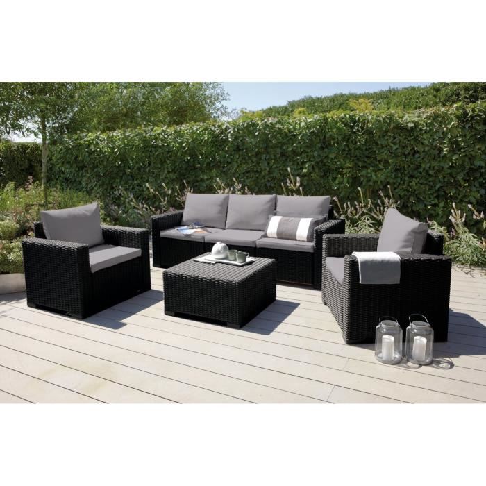 salon de jardin resine tressee 5 places