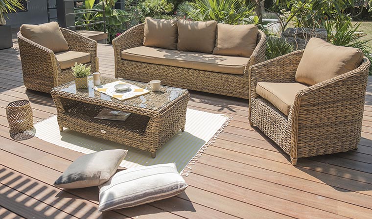 salon de jardin resine tressee 5 places