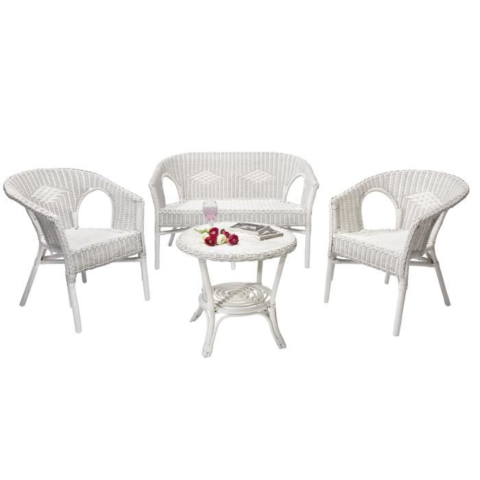 Salon de jardin osier rotin - jardin