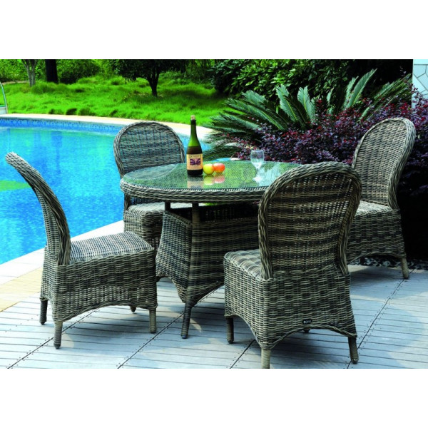 salon de jardin tresse gris clair