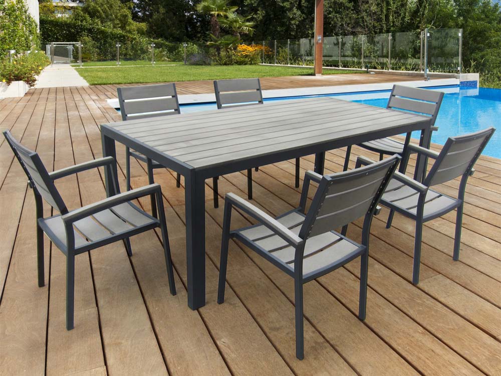 salon jardin bois promo