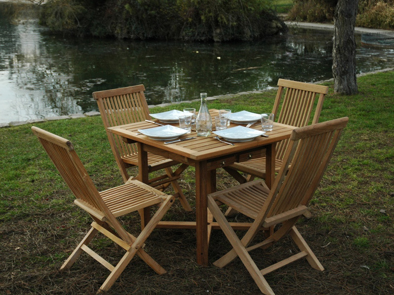 salon jardin bois promo