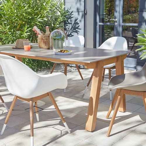 salon jardin bois promo