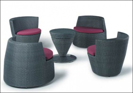 salon jardin empilable