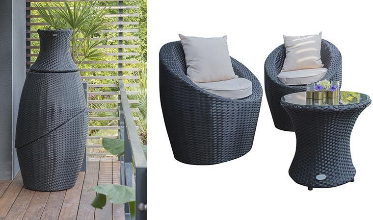 salon jardin empilable