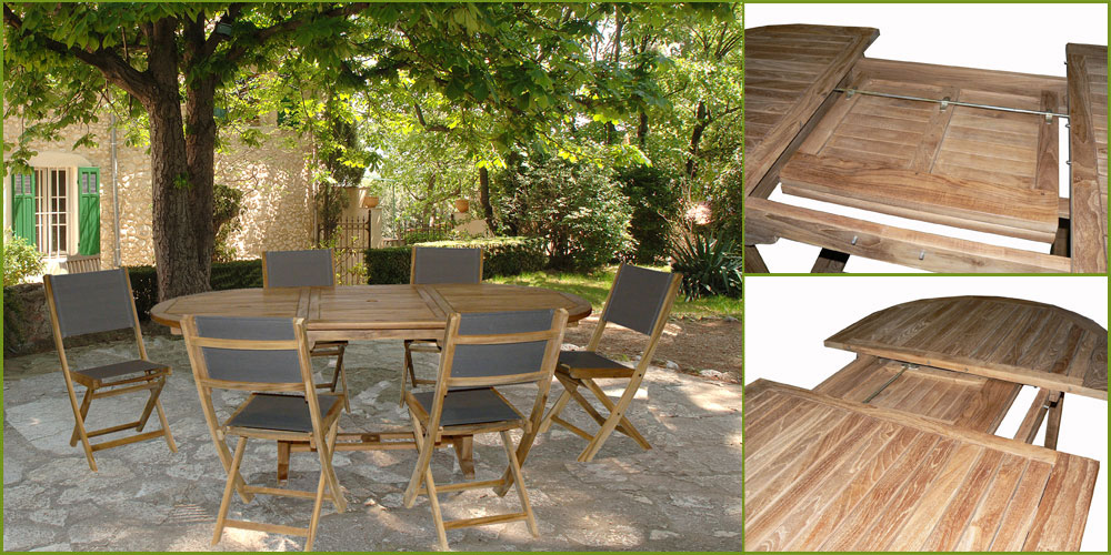 salon jardin en teck