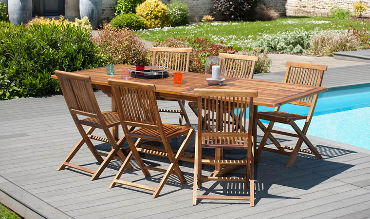 salon jardin en teck