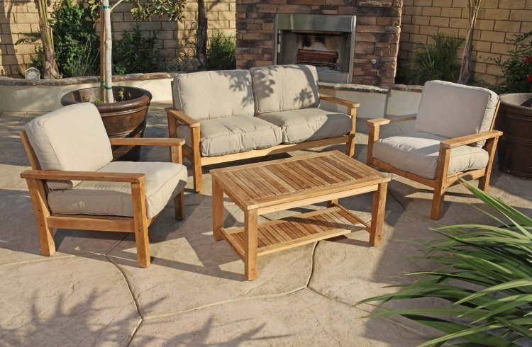 salon jardin en teck
