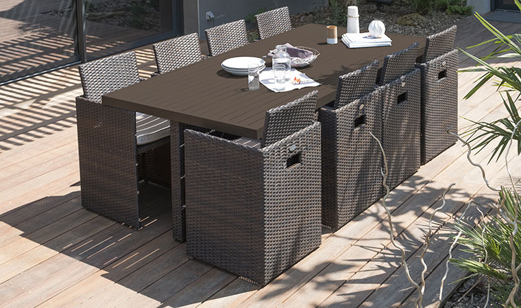 salon jardin encastrable - Agencement de jardin aux meilleurs prix