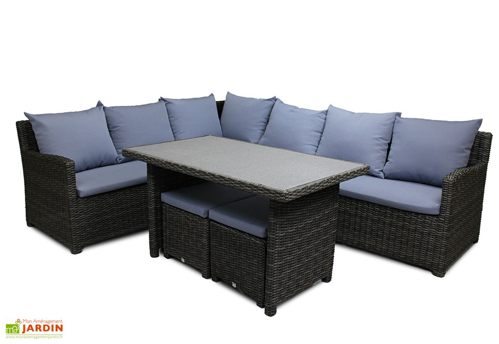 salon jardin table haute - Agencement de jardin aux meilleurs prix