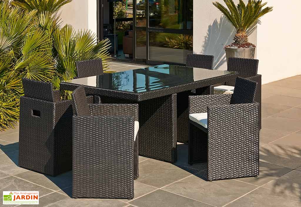 salon resine tressee encastrable