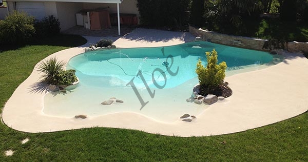 sol caoutchouc piscine