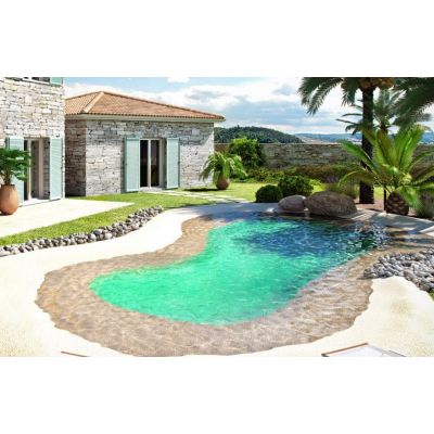 sol caoutchouc piscine